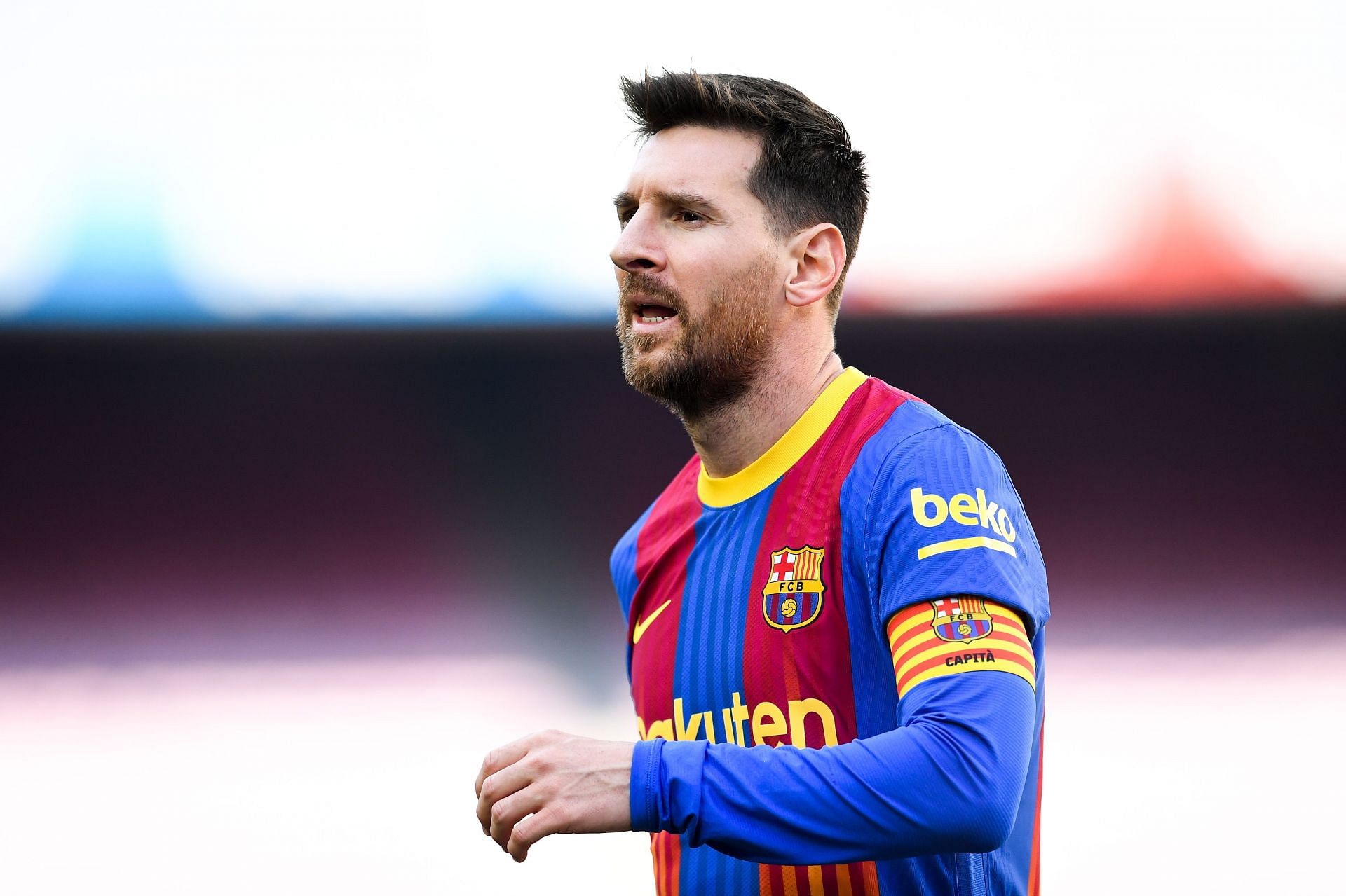 <a href='https://www.sportskeeda.com/player/lionel-messi' target='_blank' rel='noopener noreferrer'>Lionel Messi</a> for Barcelona (via Getty Images)